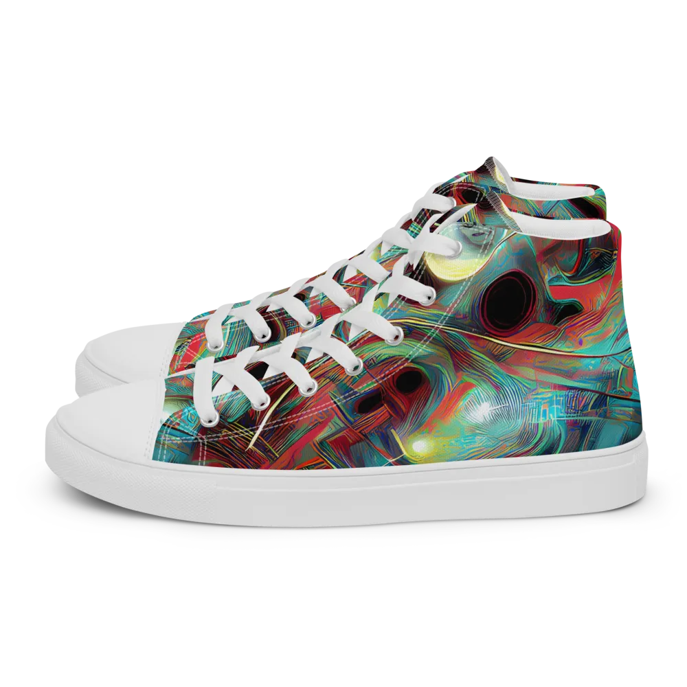 Dreamwave on Women's High Top Canvas Shoes — Left