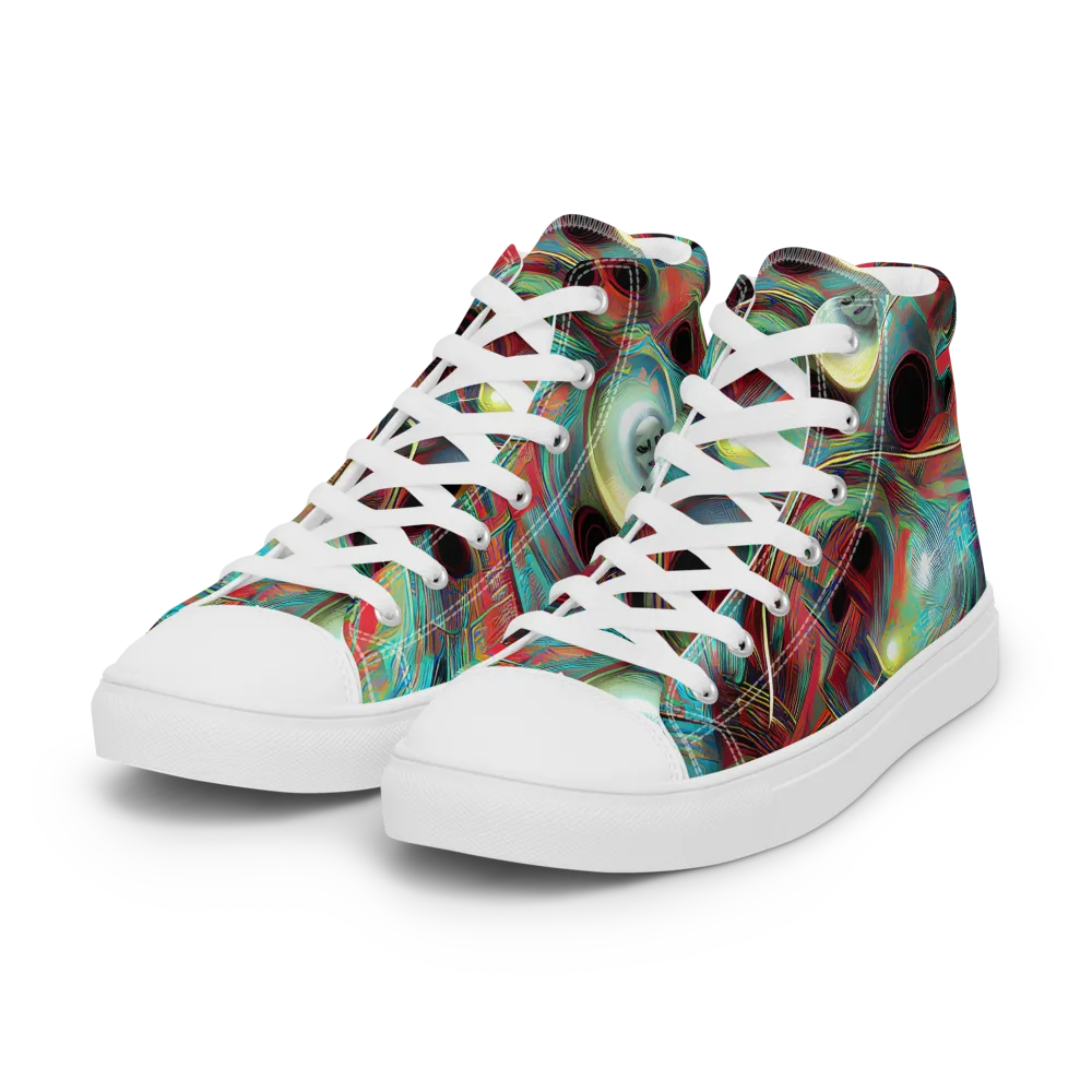 Dreamwave on Women's High Top Canvas Shoes — Left Front