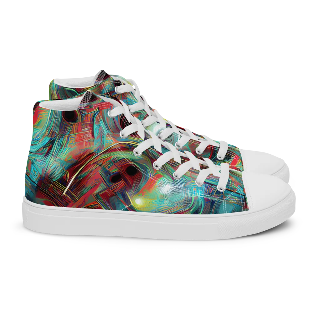 Dreamwave on Women's High Top Canvas Shoes — Right