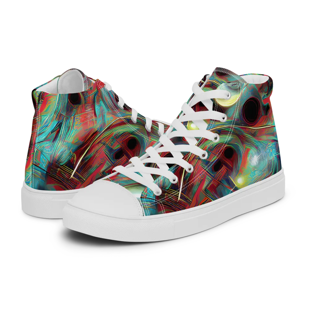 Dreamwave on Women's High Top Canvas Shoes — Left