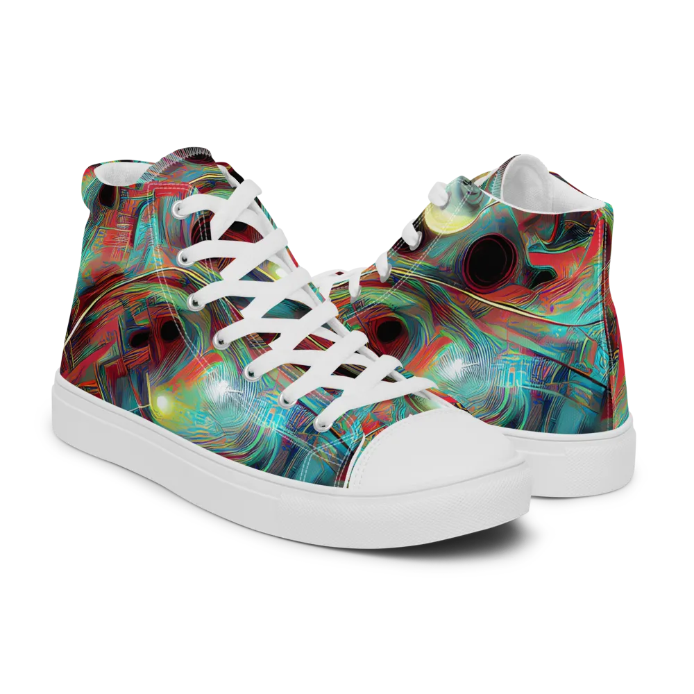 Dreamwave on Women's High Top Canvas Shoes — Right