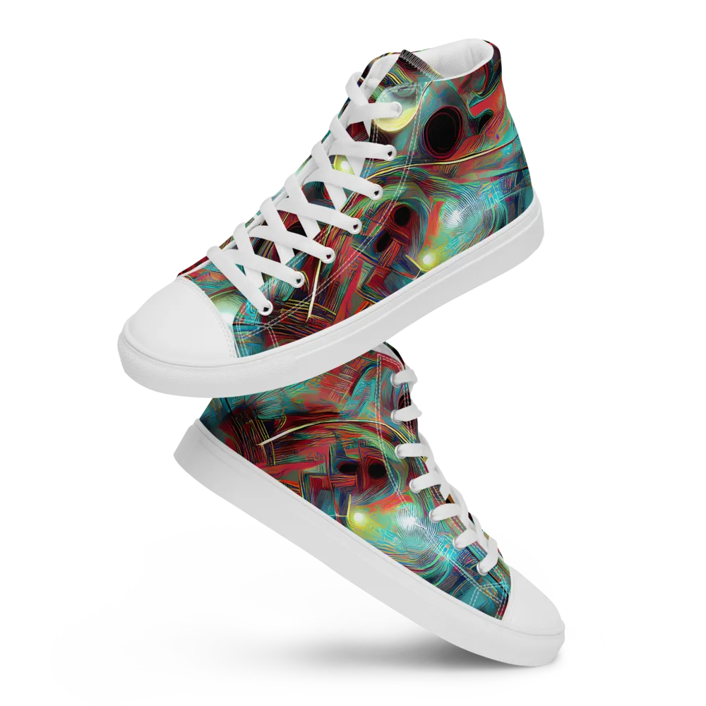 Dreamwave on Women's High Top Canvas Shoes — Front