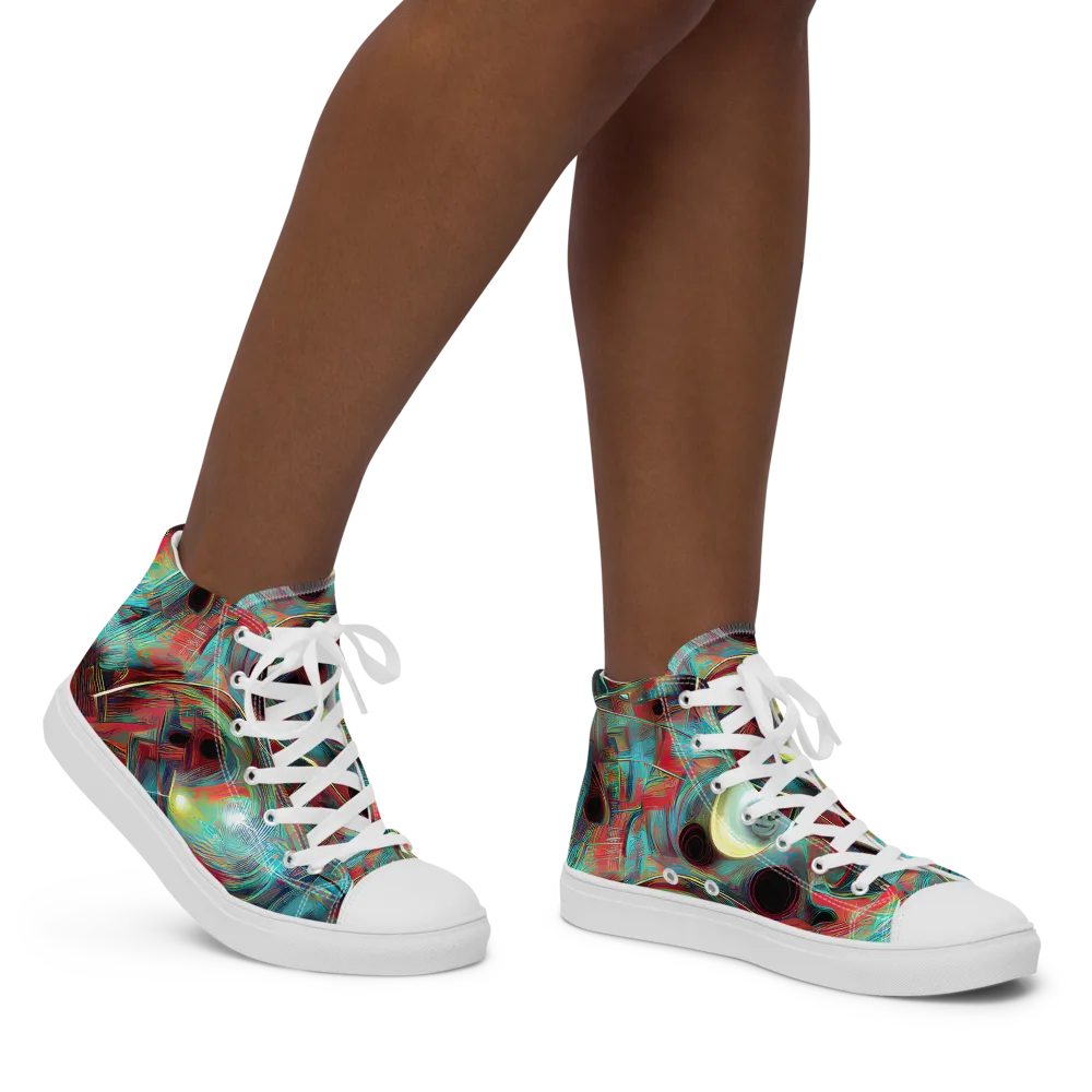 Dreamwave on Women's High Top Canvas Shoes — Right