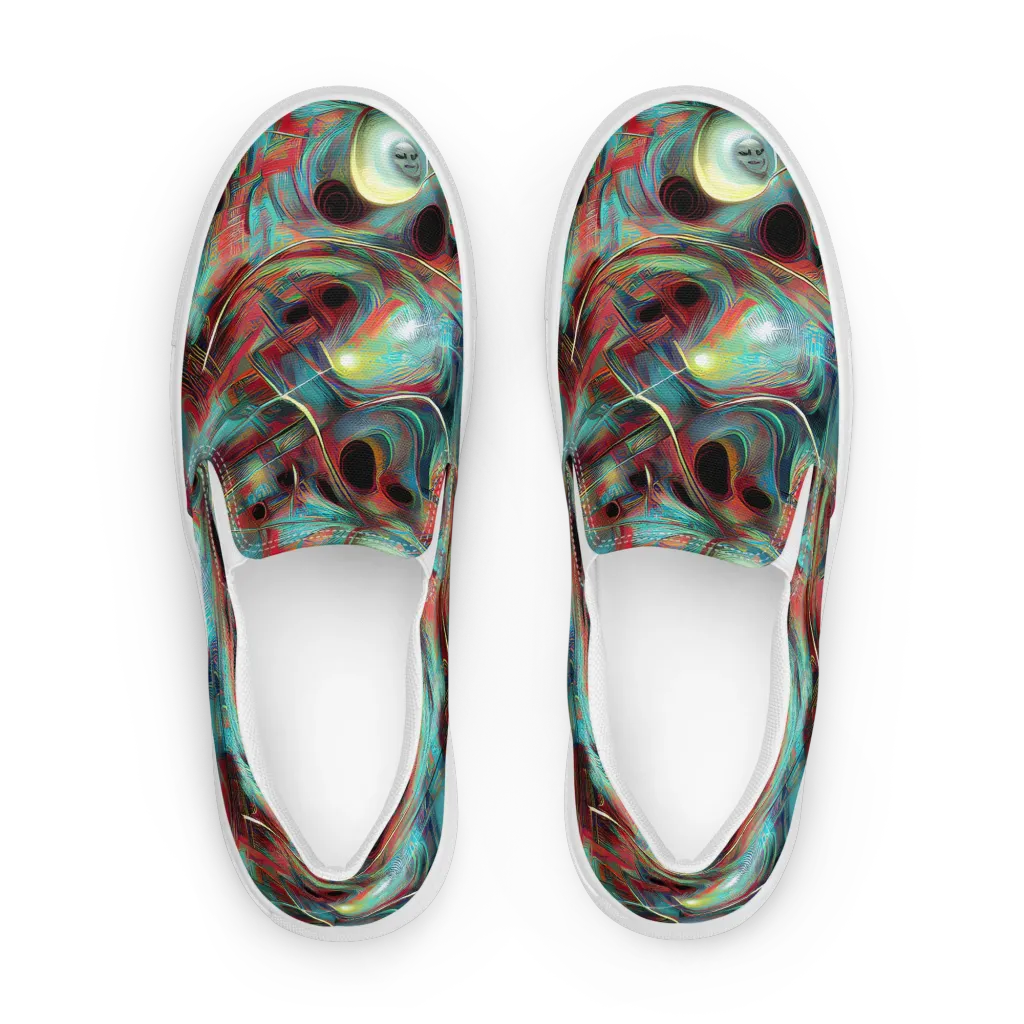 Dreamwave on Men's Slip-On Canvas Shoes — Front