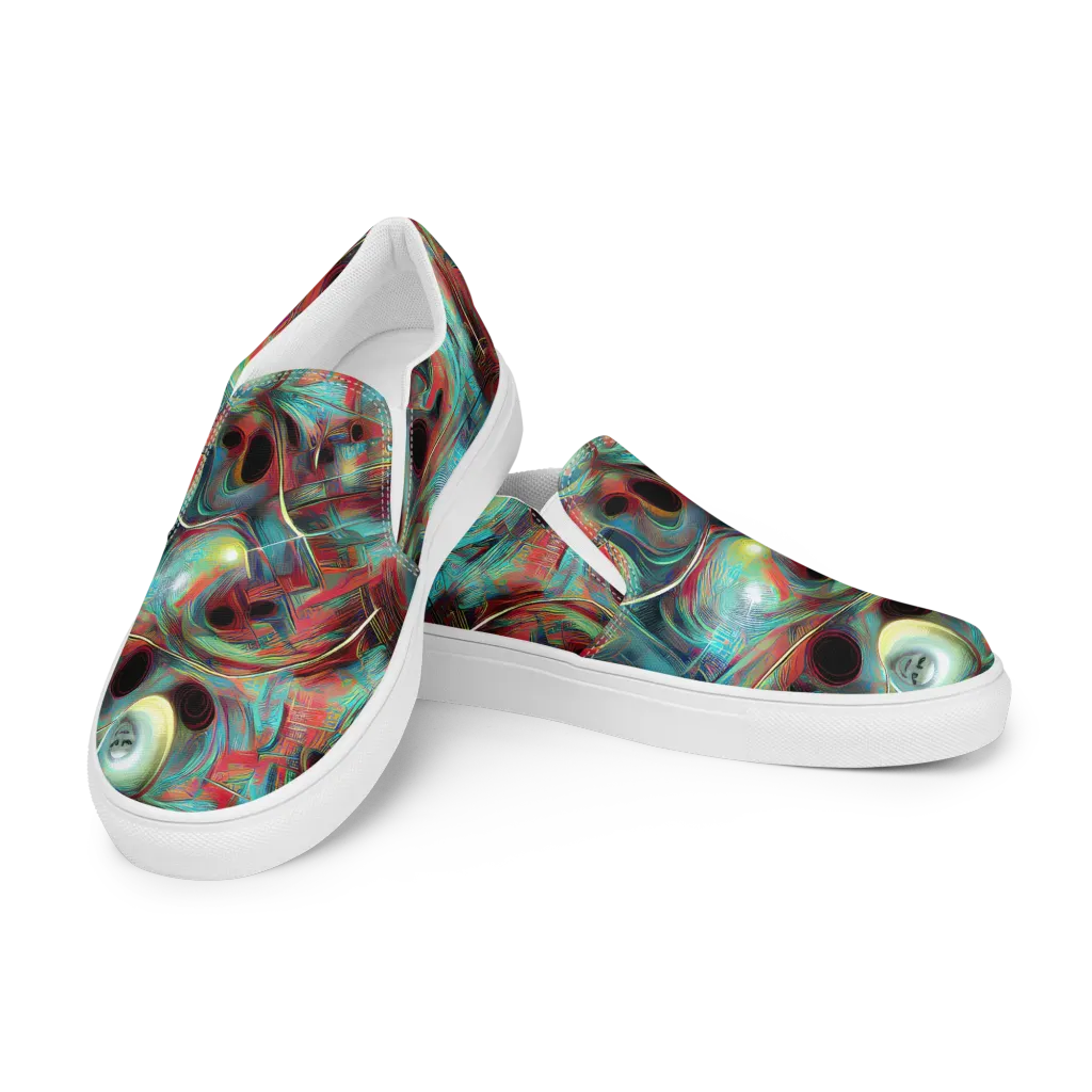Dreamwave on Men's Slip-On Canvas Shoes — Left Front