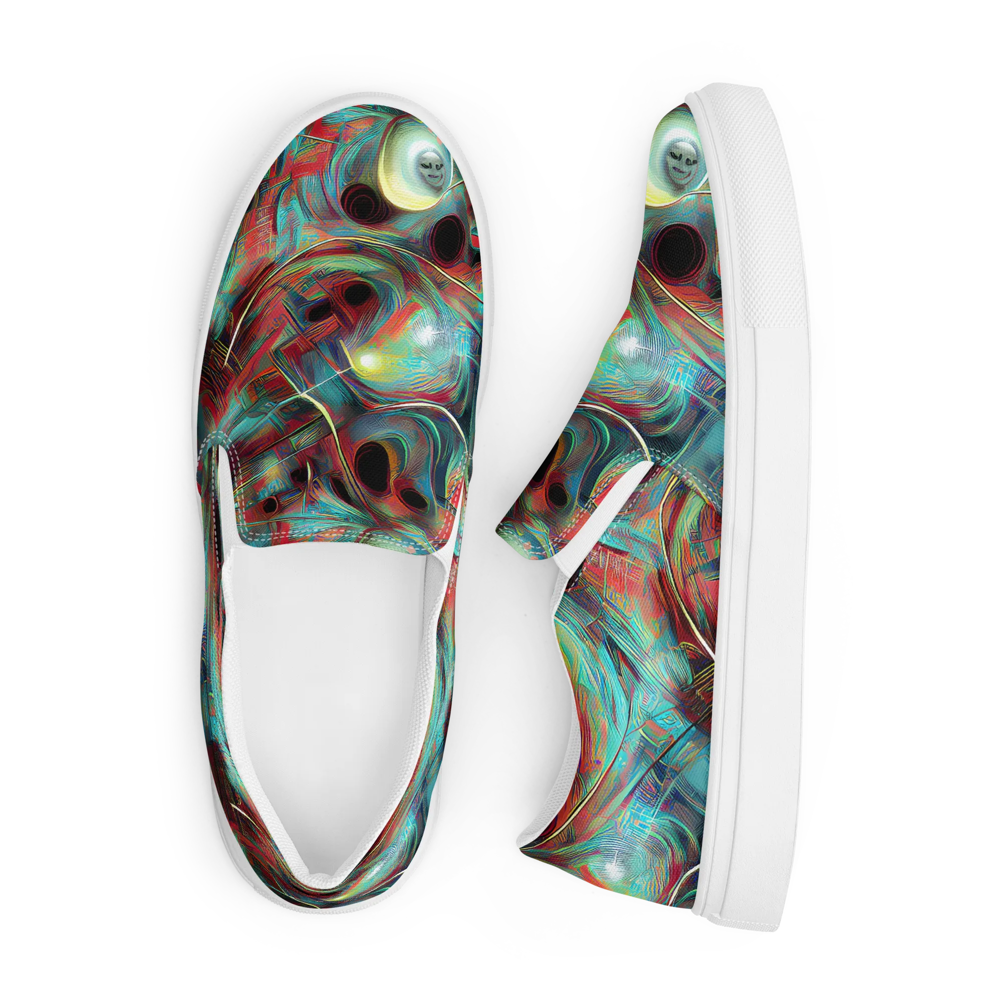 Dreamwave on Men's Slip-On Canvas Shoes — Front