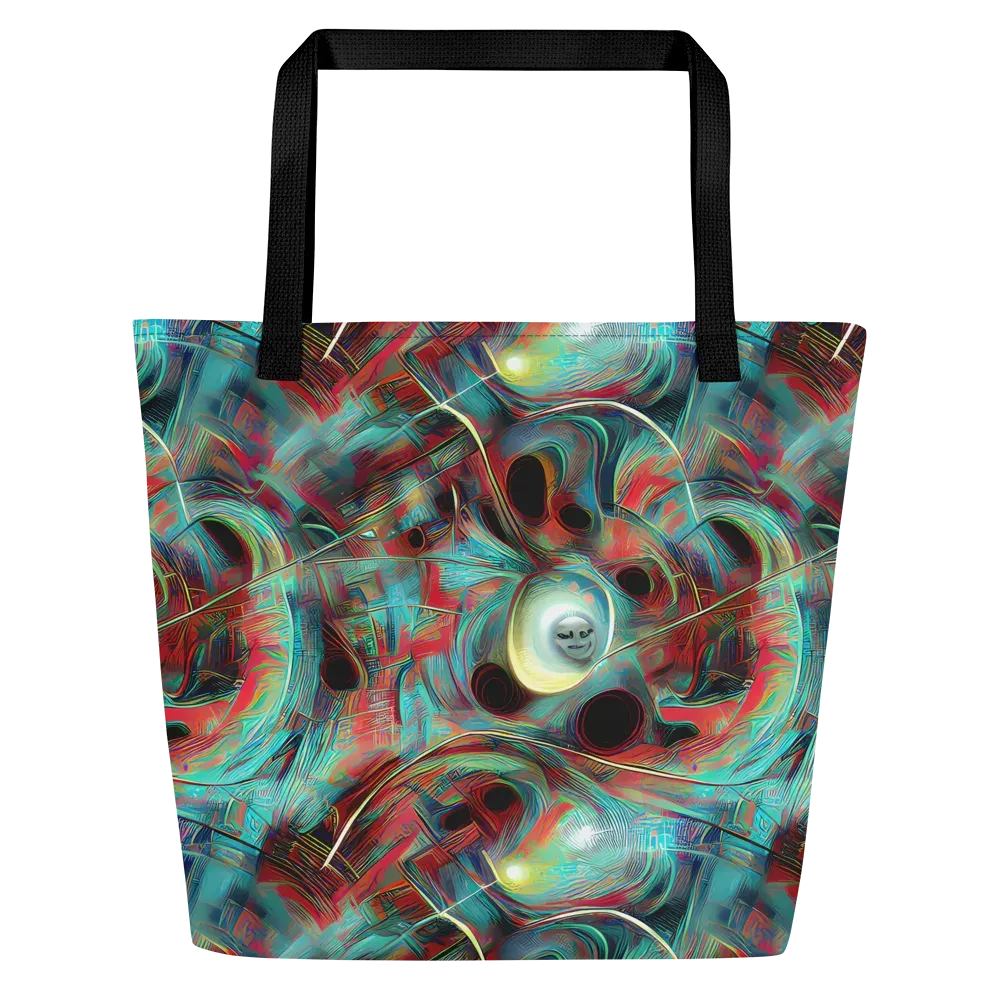 Dreamwave on Large Tote Bag W/ Pocket — Front