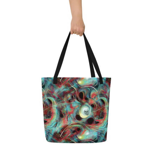 Dreamwave on a Large Tote Bag W/ Pocket