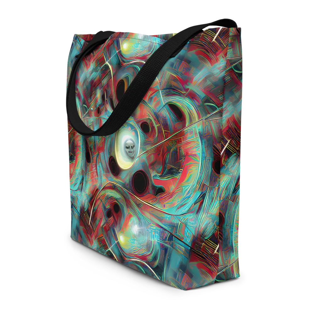 Dreamwave on Large Tote Bag W/ Pocket — Front