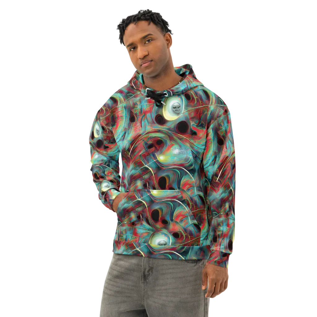 Dreamwave on Cotton Hoodie — Left Front