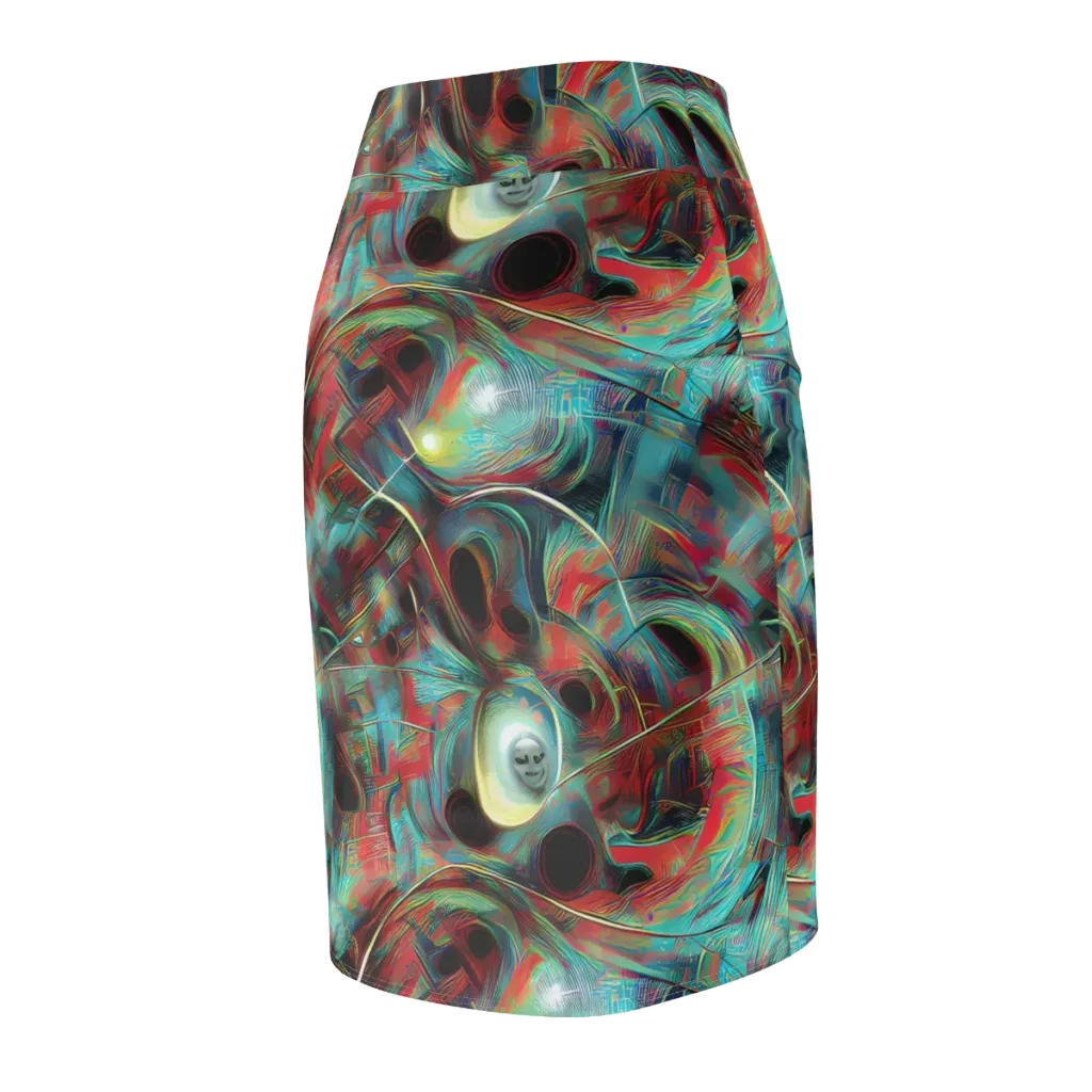 Dreamwave on Pencil Skirt — Back Side