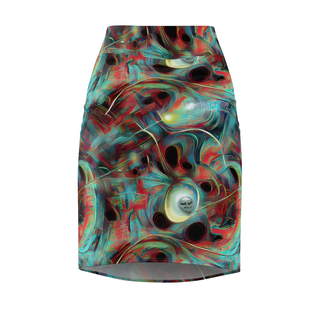 Dreamwave on Pencil Skirt — Front