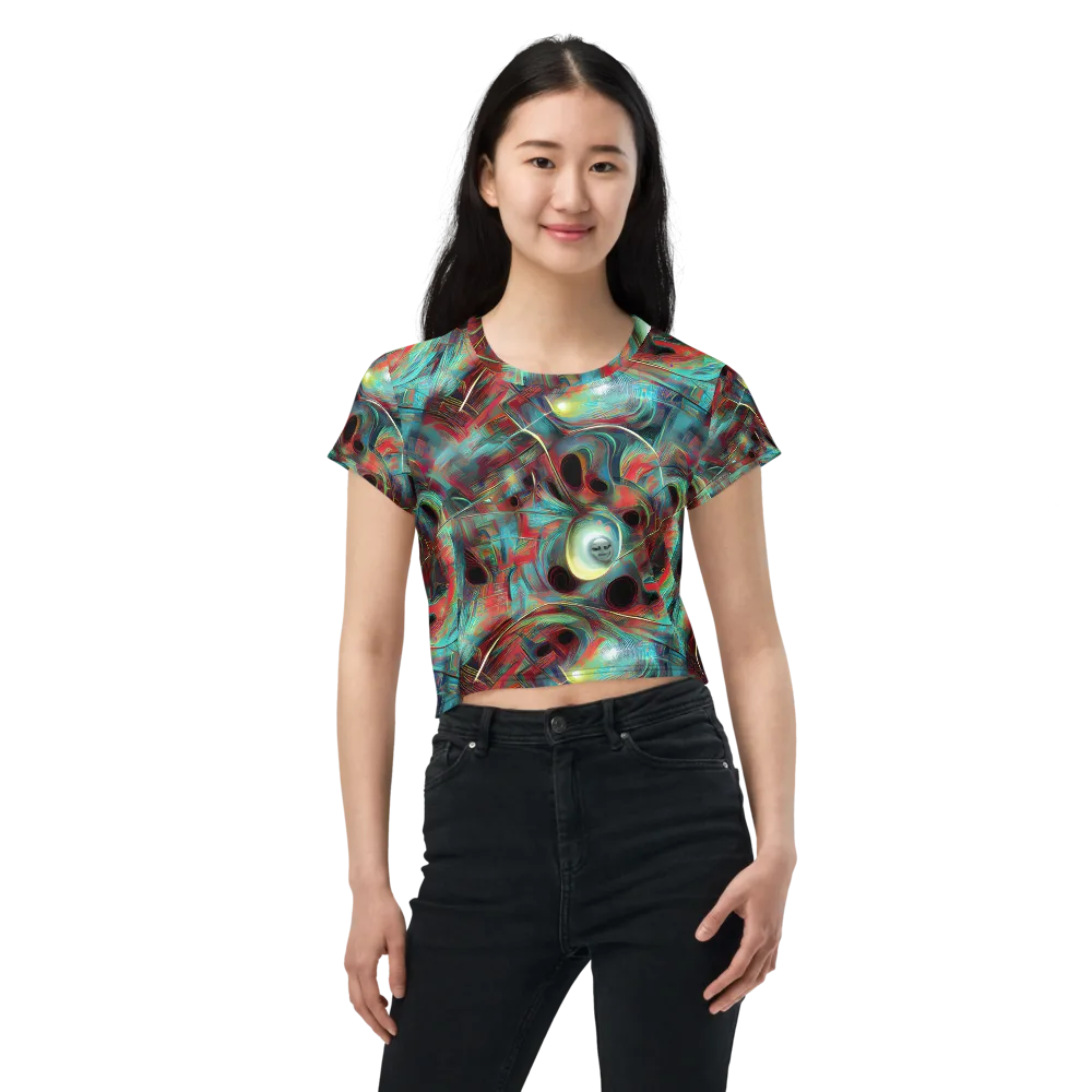 Dreamwave on Crop Tee — Front