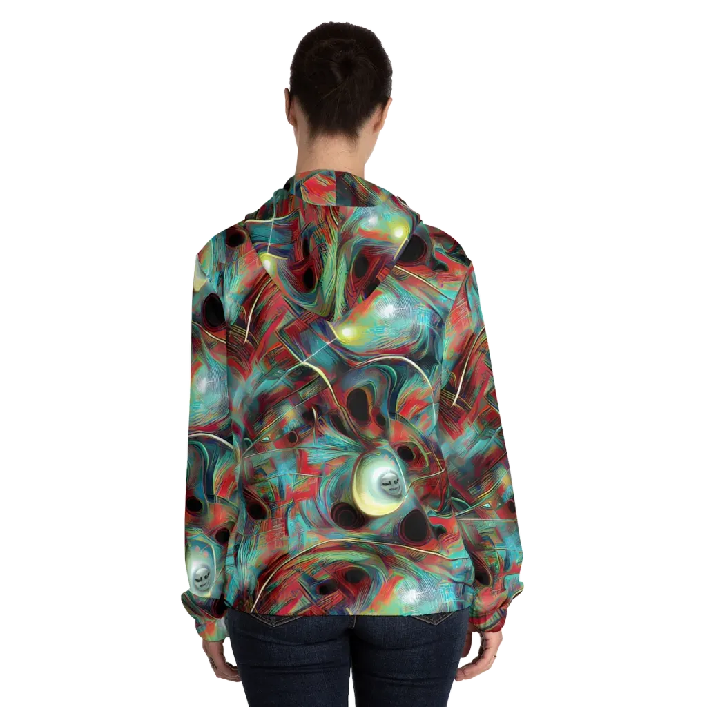 Dreamwave on Women's Full-Zip Hoodie — Back On Person