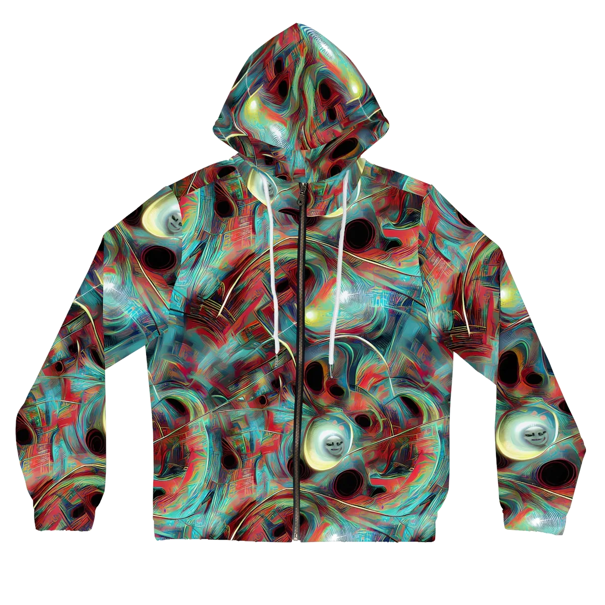 Dreamwave on Women's Full-Zip Hoodie — Front
