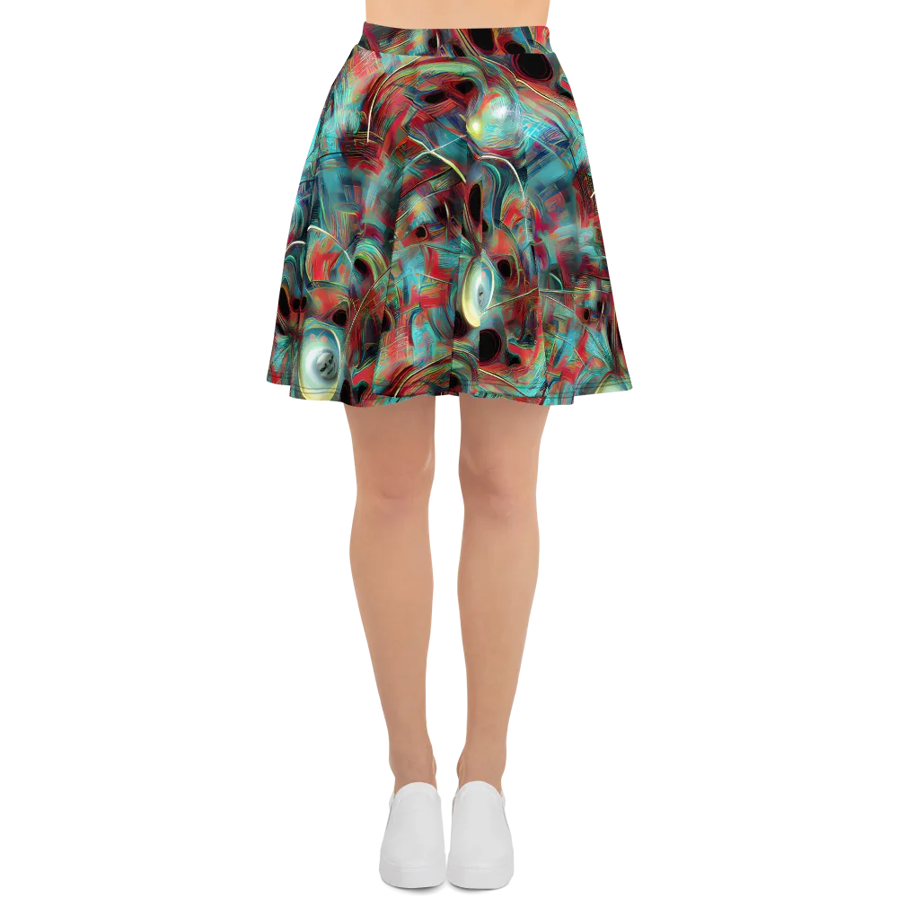 Dreamwave on Skater Skirt — Front