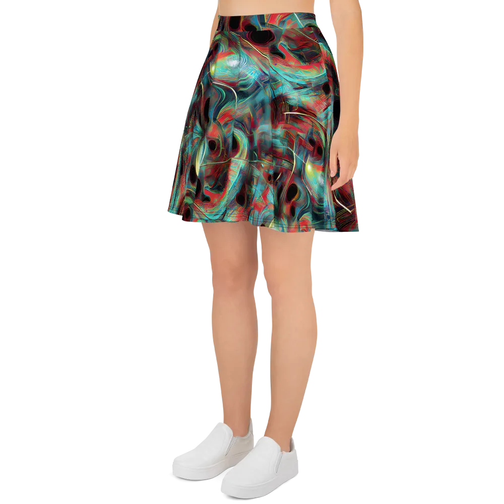 Dreamwave on Skater Skirt — Left