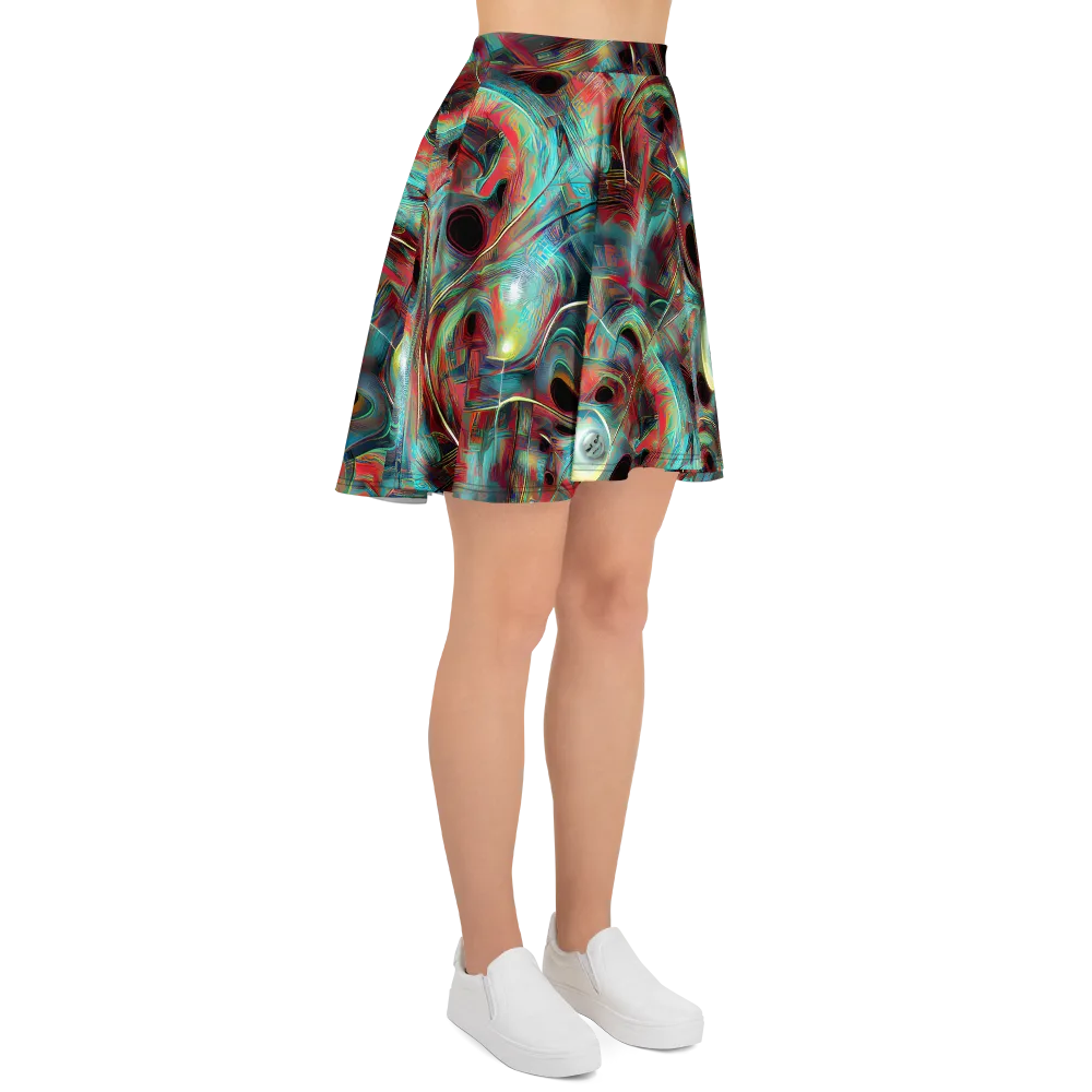 Dreamwave on Skater Skirt — Right