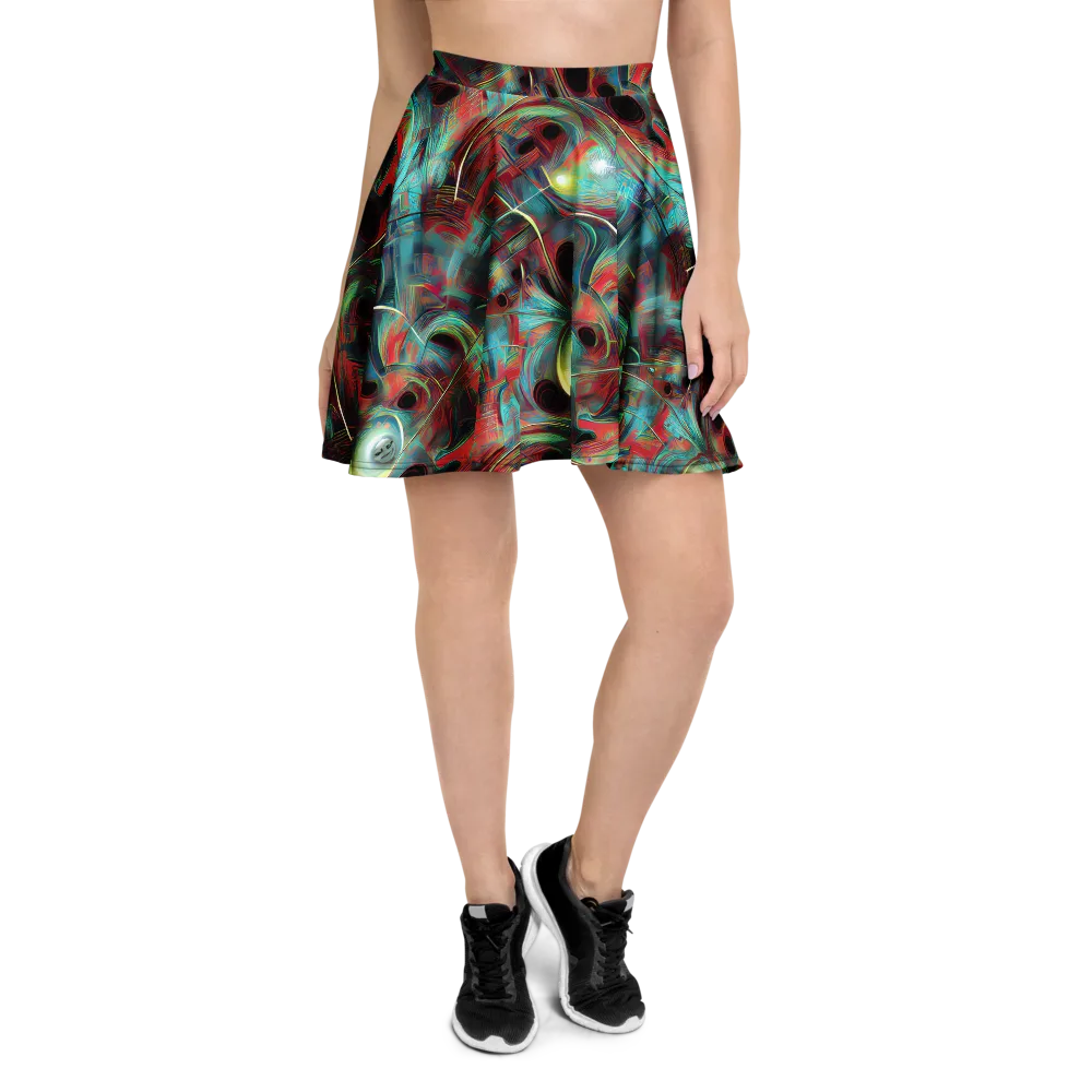 Dreamwave on Skater Skirt — Front
