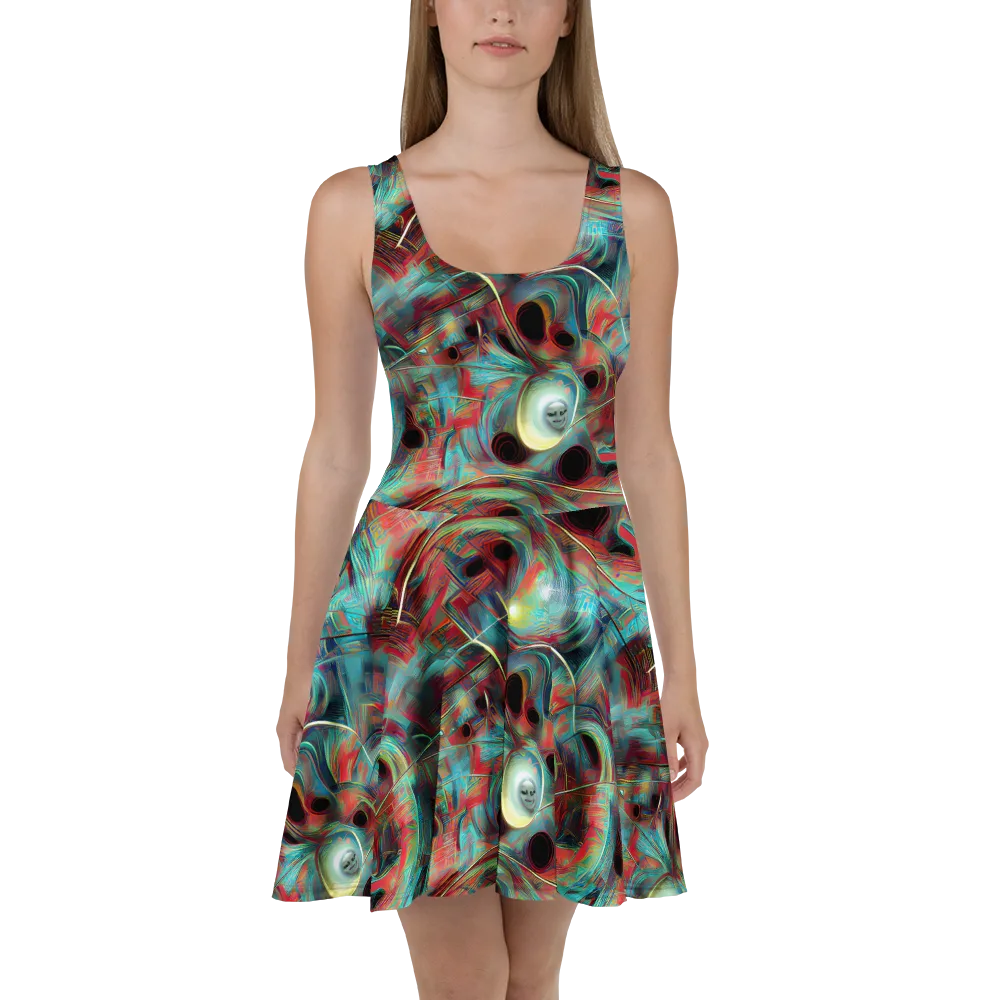 Dreamwave on Skater Dress — Front
