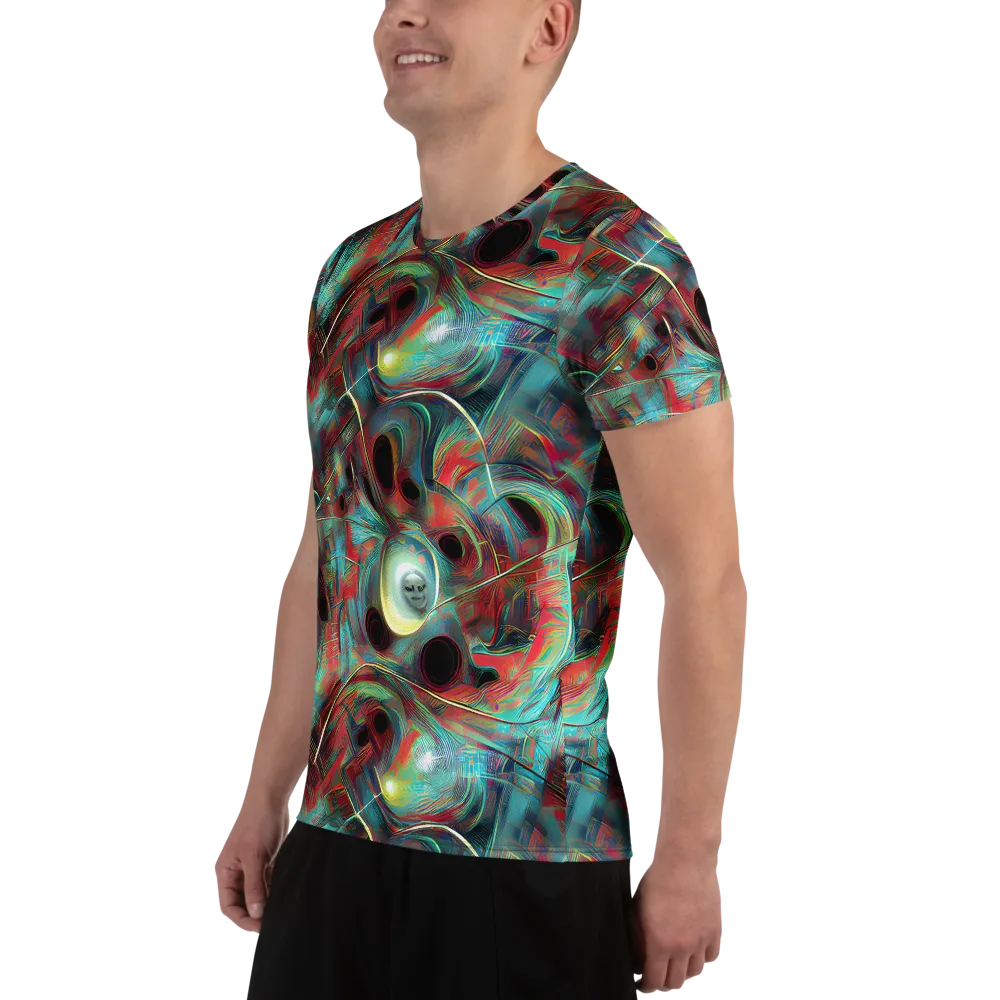Dreamwave on Men's Athletic T-Shirt — Left