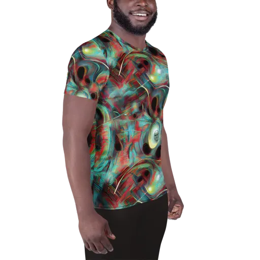 Dreamwave on a Men's Athletic T-Shirt