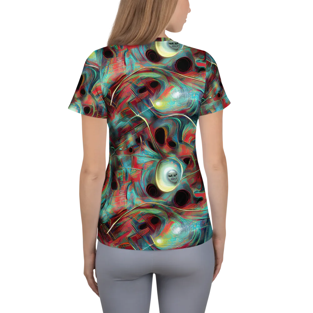 Dreamwave on Women's Athletic T-Shirt — Back