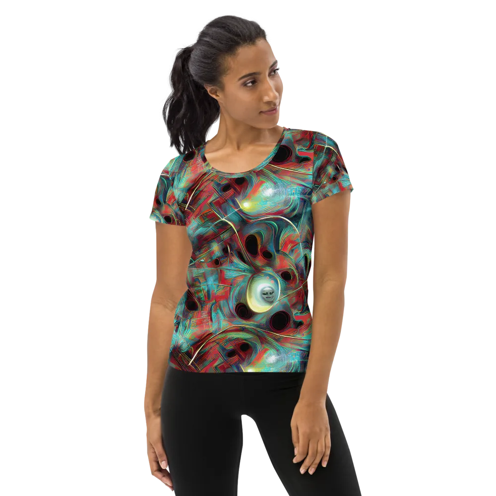 Dreamwave on Women's Athletic T-Shirt — Front