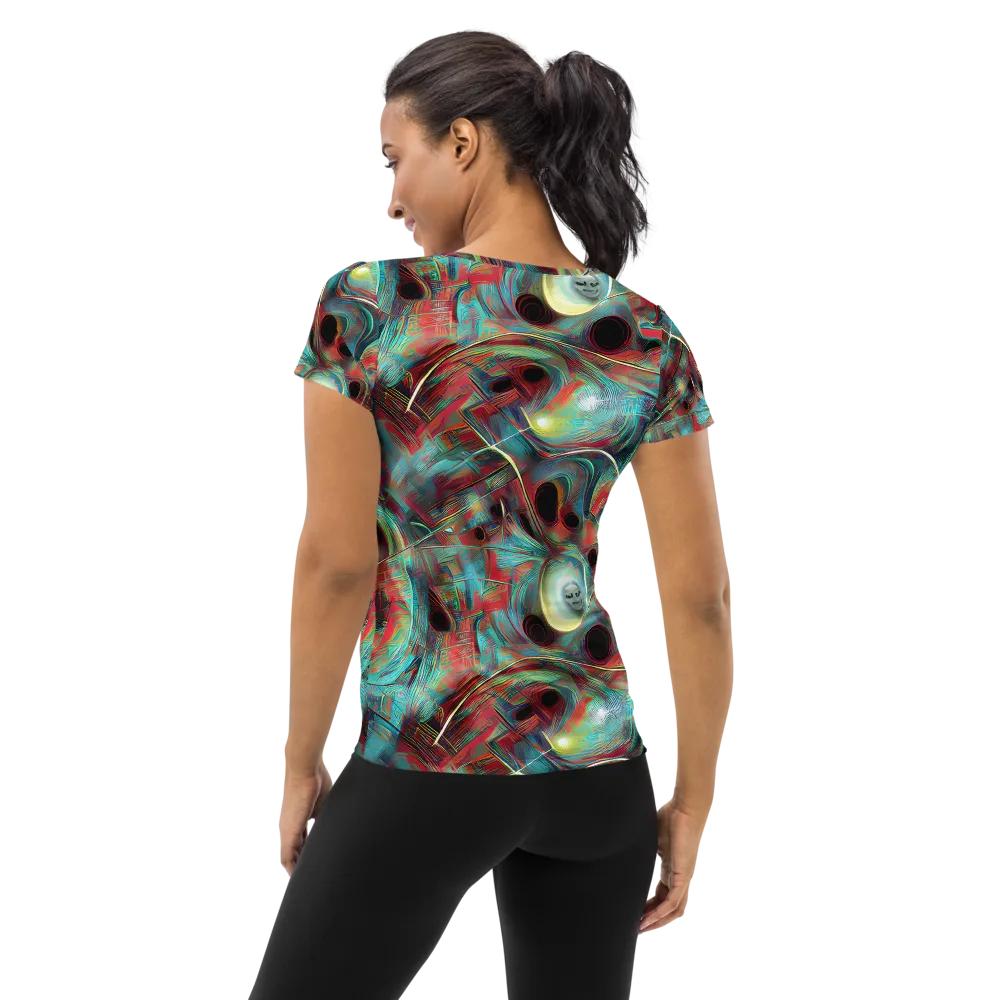 Dreamwave on Women's Athletic T-Shirt — Back