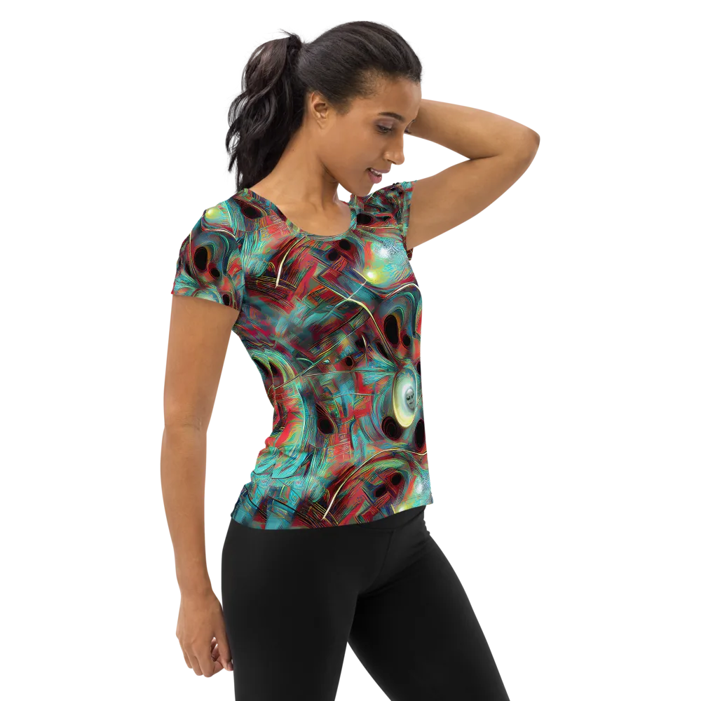 Dreamwave on Women's Athletic T-Shirt — Right