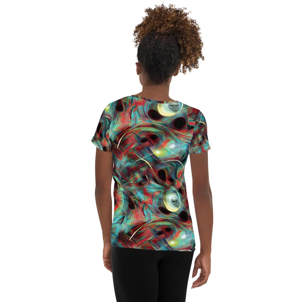 Dreamwave on Women's Athletic T-Shirt — Back