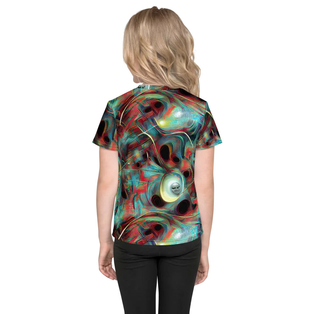Dreamwave on Kids Crew Neck T-Shirt — Back