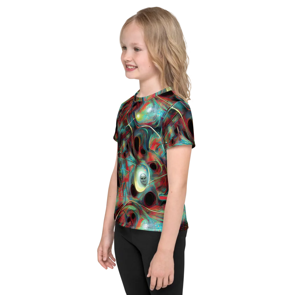 Dreamwave on Kids Crew Neck T-Shirt — Left