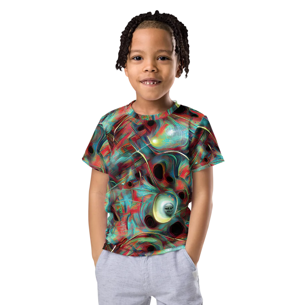 Dreamwave on Kids Crew Neck T-Shirt — Front