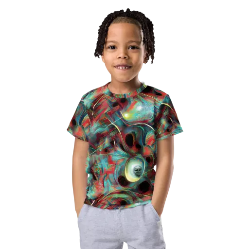 Dreamwave on a Kids Crew Neck T-Shirt
