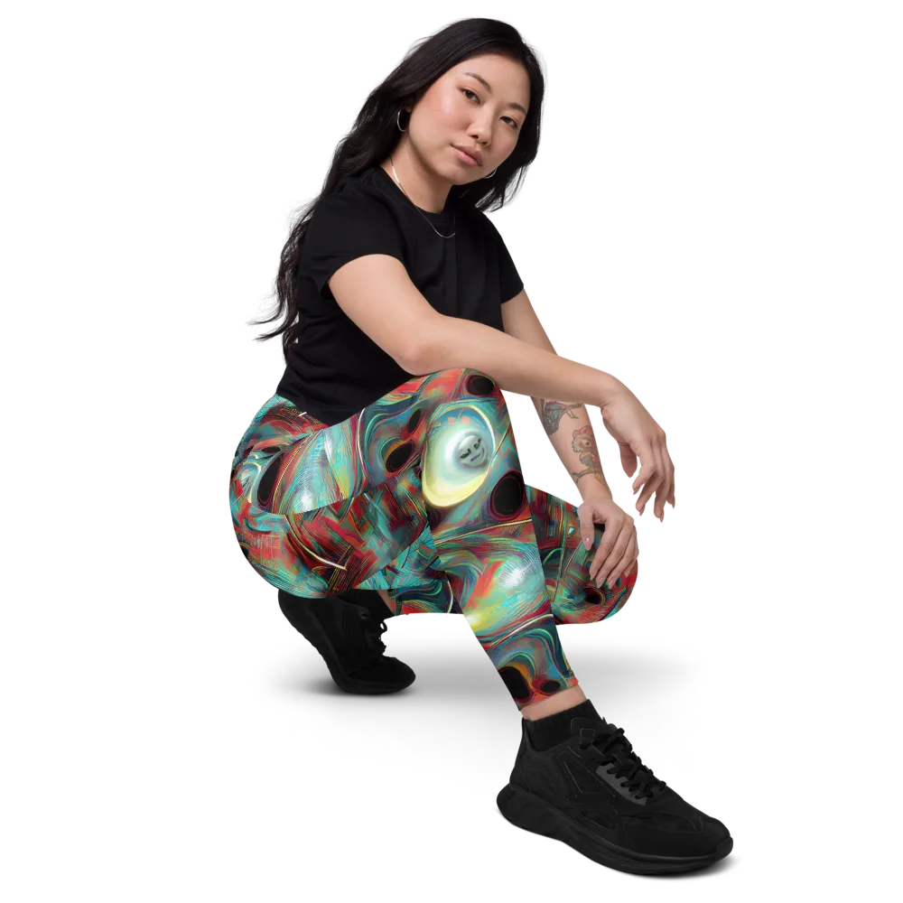 Dreamwave on Leggings with Pockets — Right Front