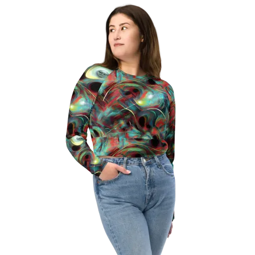 Dreamwave on a Long Sleeve Crop Top