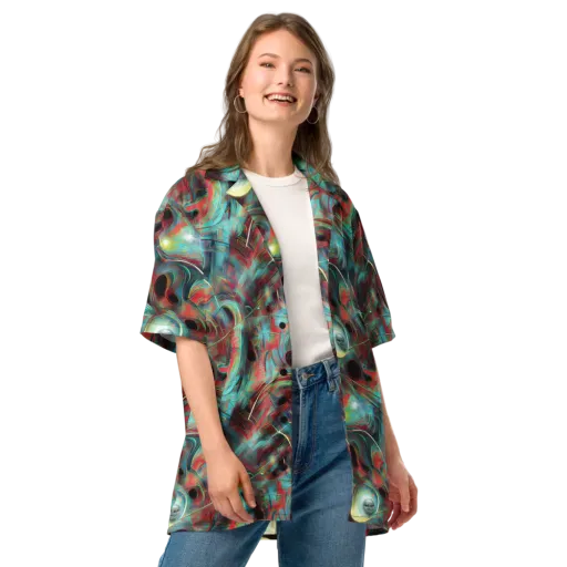 Dreamwave on a Button Shirt