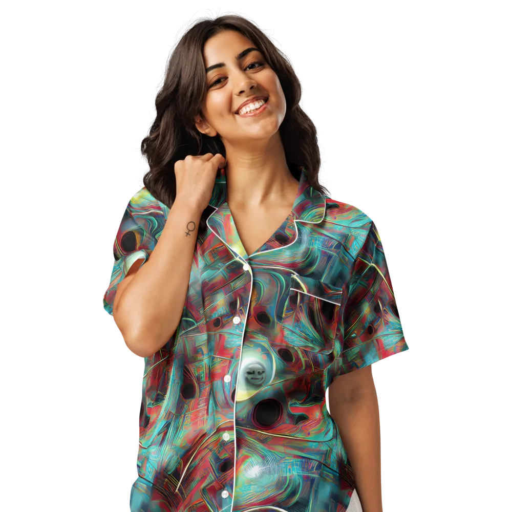 Dreamwave on Women's Short Sleeve Pajama Top — Front