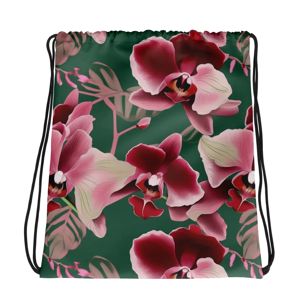 Jade Orchid Garden on Drawstring Bag — Photo