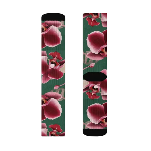 Jade Orchid Garden on a Socks
