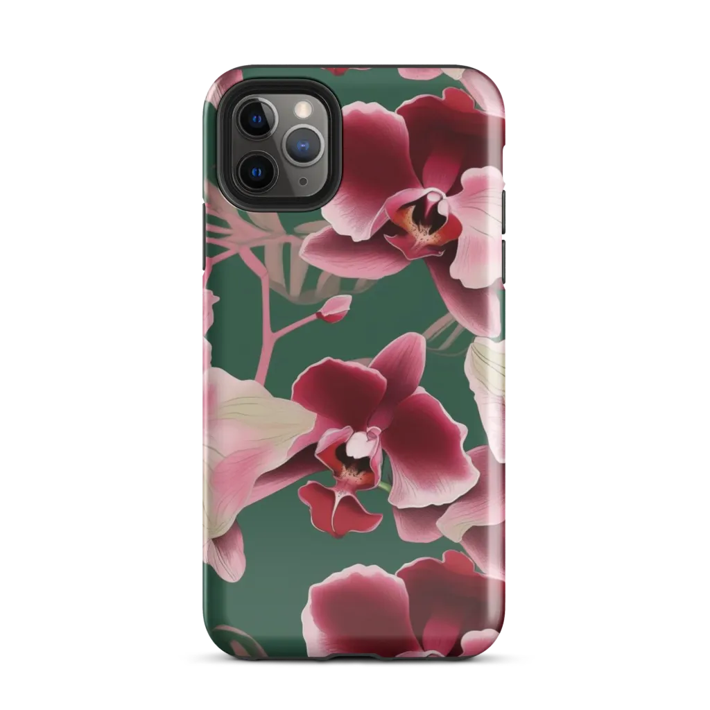 Jade Orchid Garden on Tough Case for iPhone® — Front