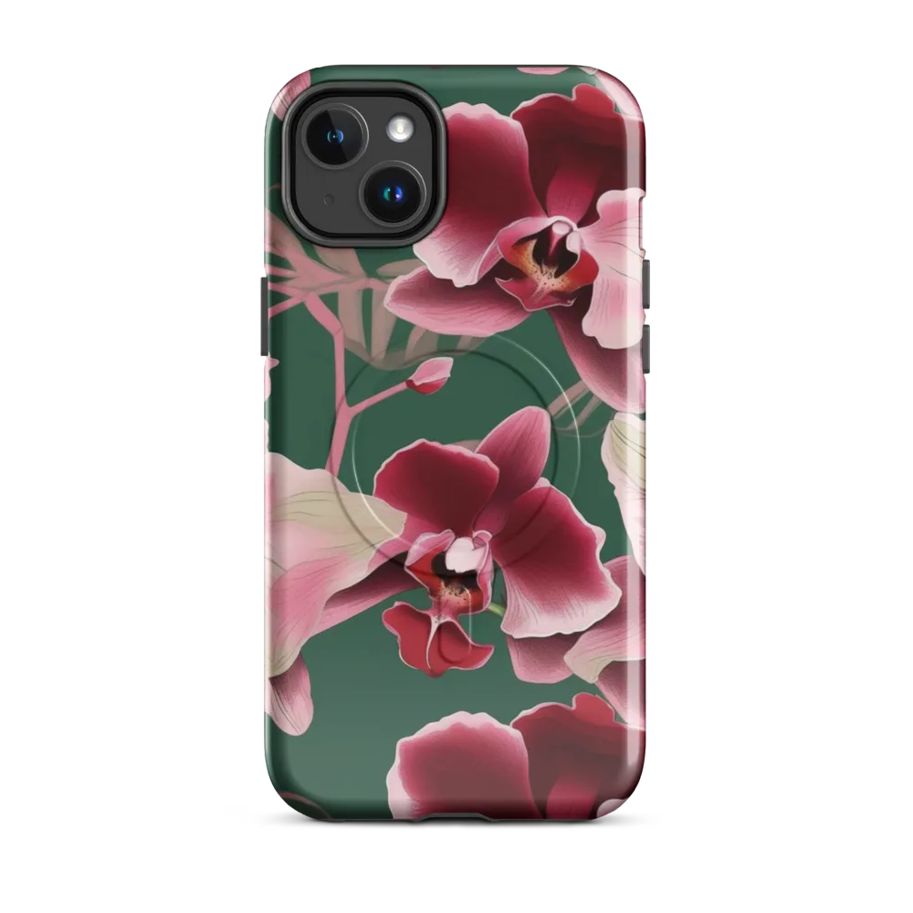 Jade Orchid Garden on MagSafe Tough Case for iPhone® — Front