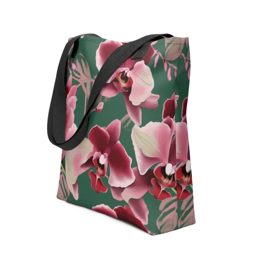 Jade Orchid Garden on a Tote Bag