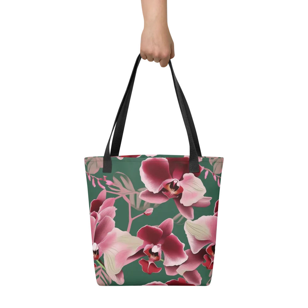 Jade Orchid Garden on Tote Bag — Front