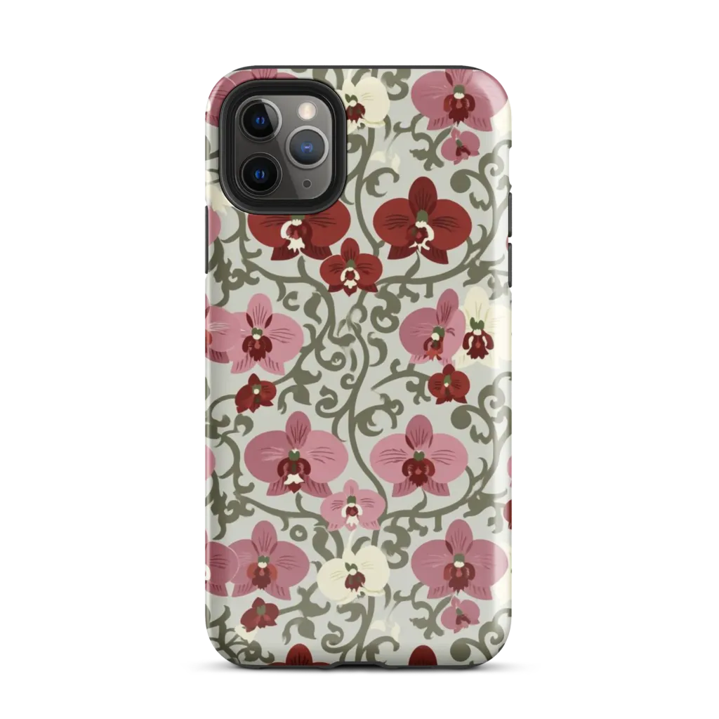 Orchid Vinework on Tough Case for iPhone® — Front