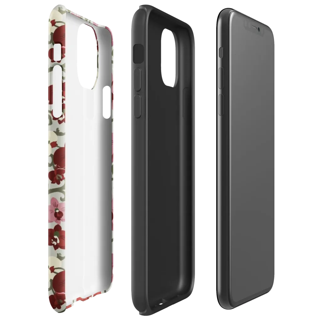 Orchid Vinework on Tough Case for iPhone® — Right