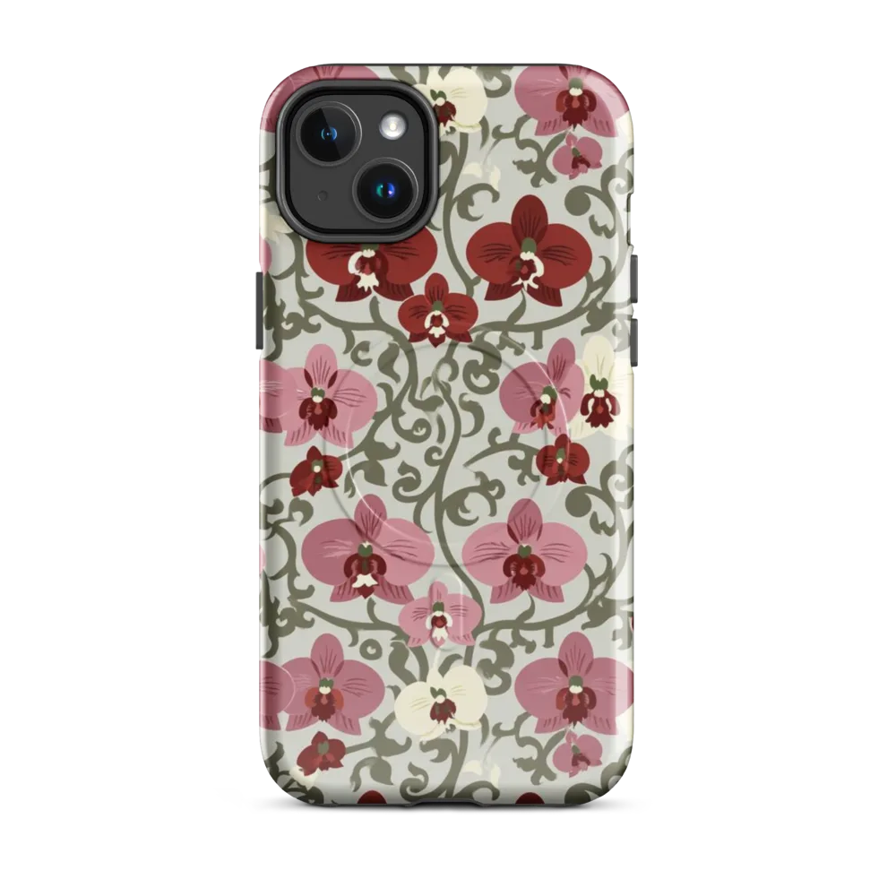 Orchid Vinework on MagSafe Tough Case for iPhone® — Front