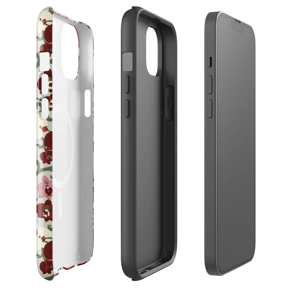 Orchid Vinework on MagSafe Tough Case for iPhone® — Front