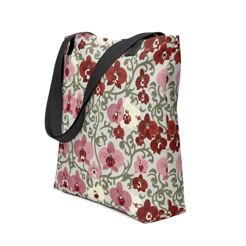 Orchid Vinework on Tote Bag — Front